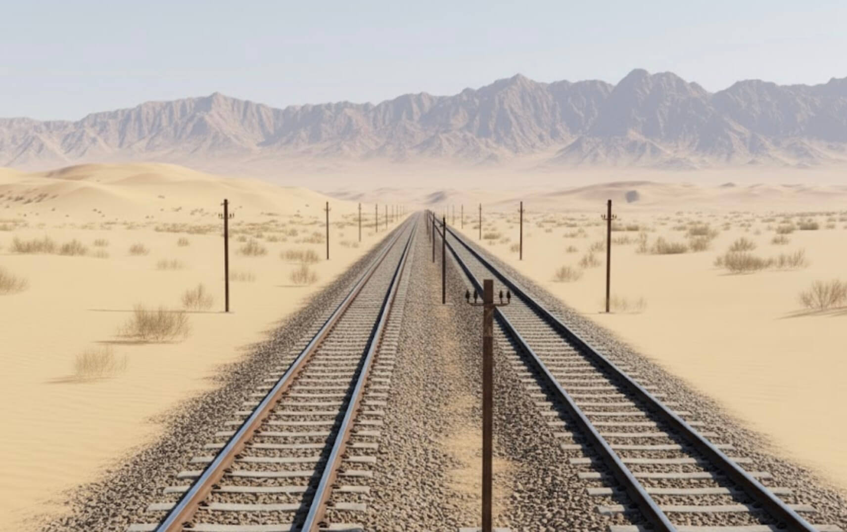Track laying machinery at work